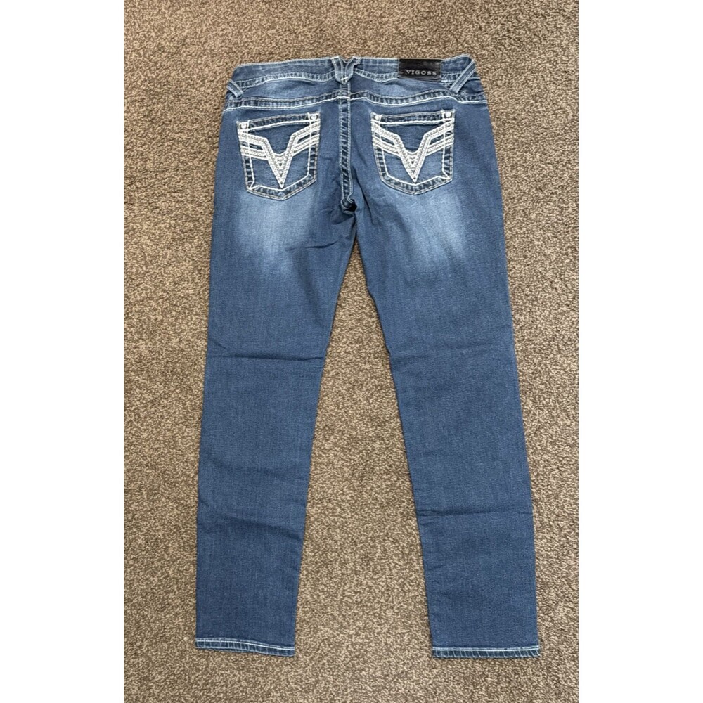 Women's Vigoss Medium Wash Denim The Chelsey Skinny Size 11/12 Length 31